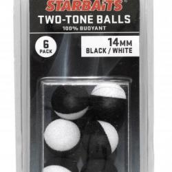 Appat Artificiel Starbaits Two tones balls 14mm noir & blanc