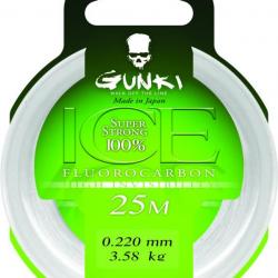 Tresse Gunki fluorocarbone ice 0,22 mm