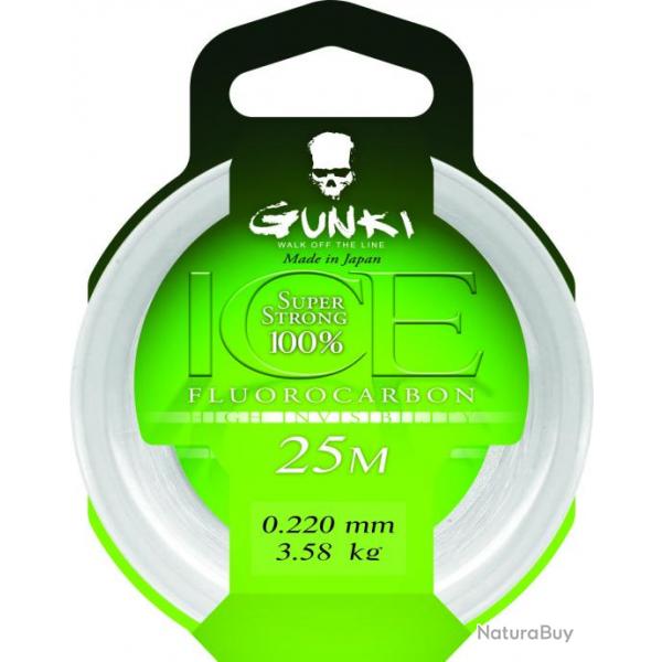 Tresse Gunki fluorocarbone ice 0,22 mm