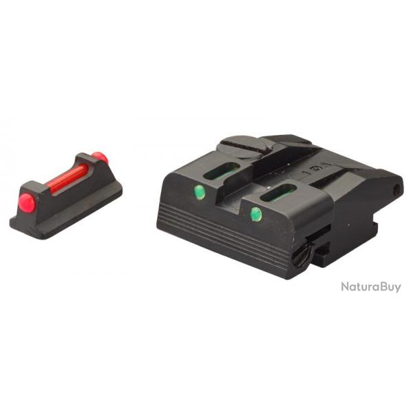 Hausse et guidon fibre optique LPA pour Walther P99, PPQ, PPQM2 (No calibro 22)