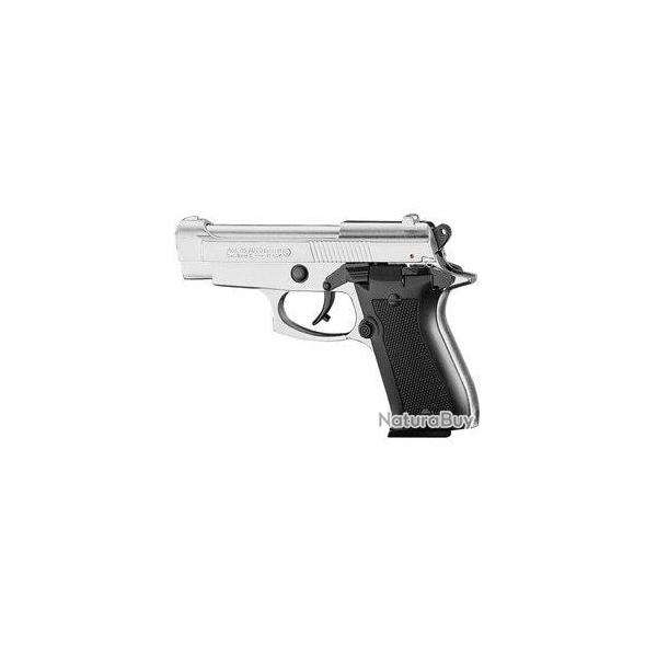 Pistolet 9 mm  blanc Chiappa 85 auto nickel