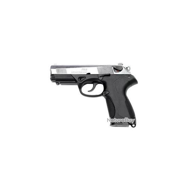 Pistolet 9 mm  blanc Chiappa PK4 bicolore noir/nickel
