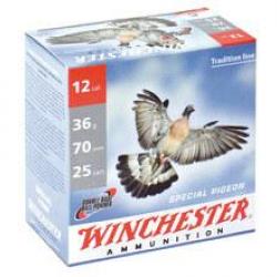 Cartouches Winchester spécial Pigeon - Cal. 12/70