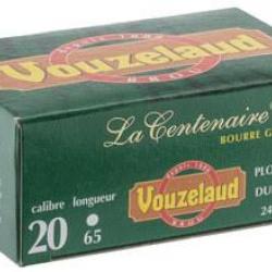 Cartouches Vouzelaud - La Centenaire tube plastique - Cal. 20/65