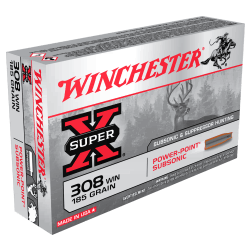 Munition Winchester Cal. . 308 win Subsonique - chasse et tir