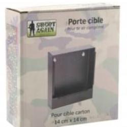 Porte-cible Shoot Again plat tole galava pour carton de 14 X 14