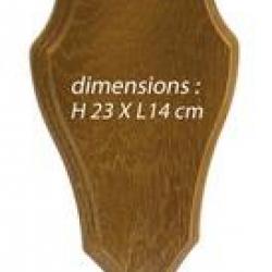 Ecusson pour trophée chevreuil dim. H. 23 x L. 14 cm 