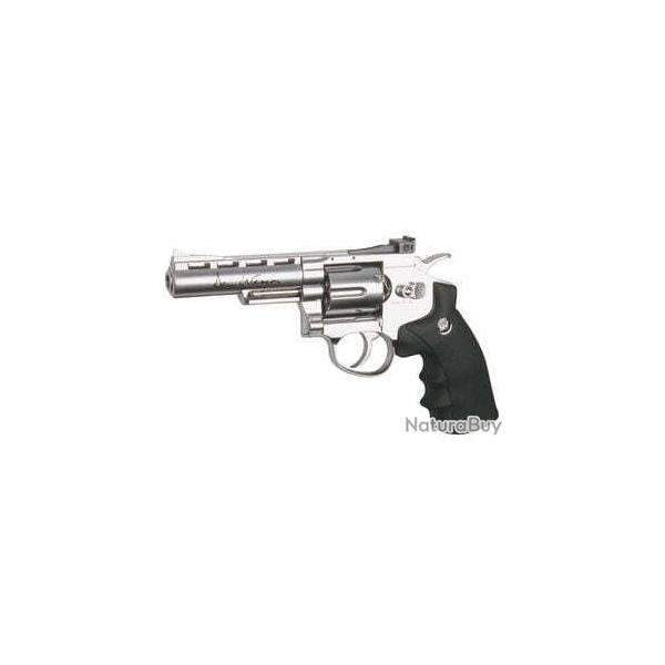 Rplique revolver Dan wesson silver 4'' CO2	
