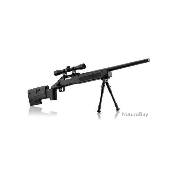 Pack sniper type M40 ressort 1. 9j + bi-pied + lunette 4x32 - Rplique Sniper 
