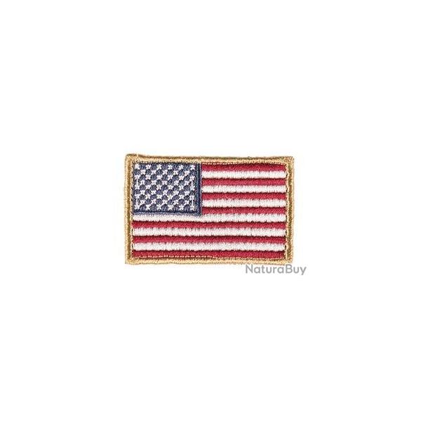 Patch brod drapeau USA couleur 4 x 6cm