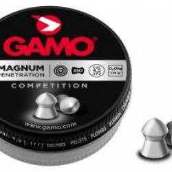 Plombs Pro Magnum Gamo tête pointue calibre 4,5 mm