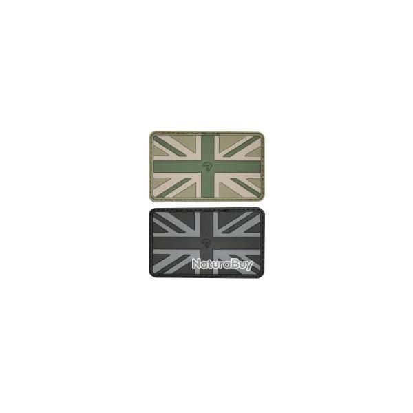 Patch PVC Union Jack Flag Viper GRIS