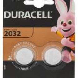 Pack de 2 piles Duracell CR2032 lithium 3 volts 