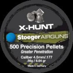 Boite de 500 plombs X-hunter 4,5mm - 0,56g pointue