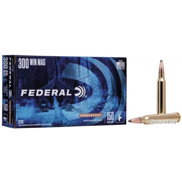 Cartouche federal - Cal. 6.5CRMR 140G sp power shok 65CRDB