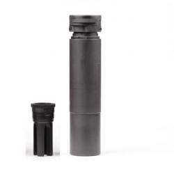 Modérateur de son Ase Ultra jet-z cqb-bl .223 1/2-28" unef nr avec cache flamme boreloc AU140