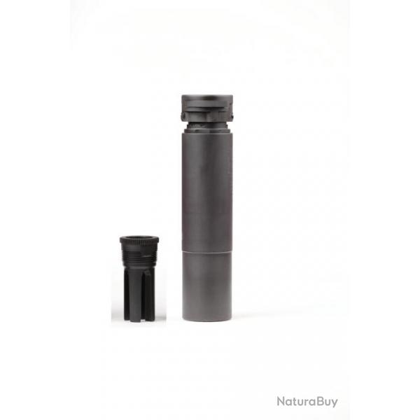 Modrateur de son Ase Ultra jet-z cqb-bl .223 1/2-28" unef nr avec cache flamme boreloc AU140