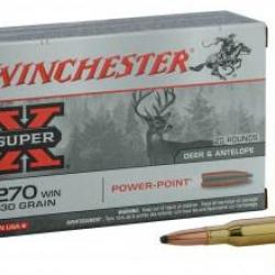 Munition grande chasse Winchester Cal. 270 win Balle Extreme Point