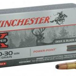 Munition grande chasse Winchester Cal. 30-30 win Ogive Hollow Point 150 gr