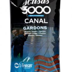 Amorces Sensas 3000 super canal "gardons" 1KG