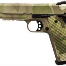 Réplique Nuprol GBB 1911 MEU Rail Raven full métal gaz - Camo 1,0 joule