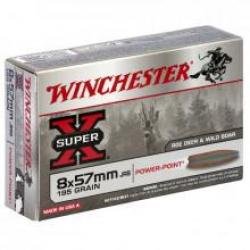 Cartouches Grande Chassse Winchester 8 x 57 JRS Winchester, 195 gr,Super X Power Point -Bte 20