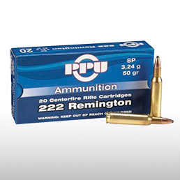 Munition rayées Cal. 222 Rem