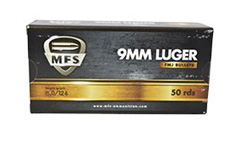 1000 Munitions<br/>Cal. 9X19<br/>FMJ - 8g - 124 gr