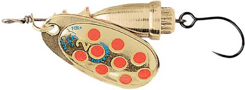 Leurres De Pêche Blue Fox Vibrax Chaser - Cuiller Tournante N°3, 13g - Finition Rouge/Transparent (RT) - 8
