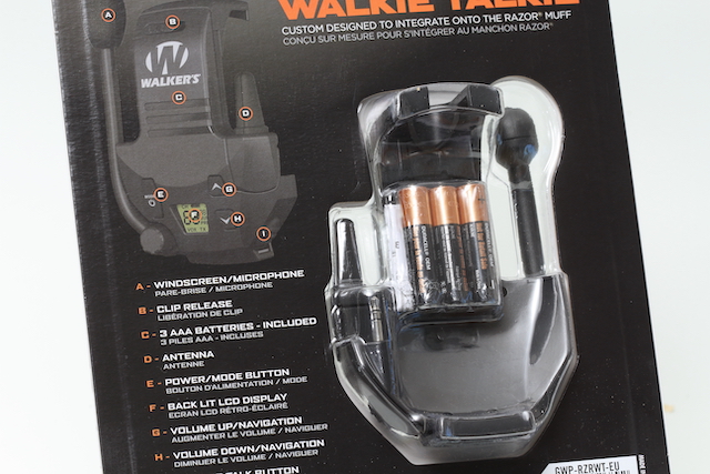 Kit talkie walkie pour casque anti bruit RAZOR PRO 2 Walker's