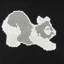Napperon ou incrustation " Panda profil " Crochet