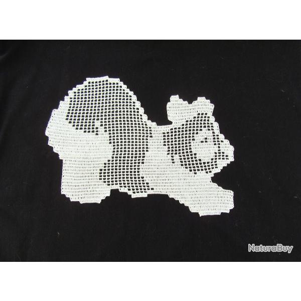 Napperon ou incrustation " Panda profil " Crochet
