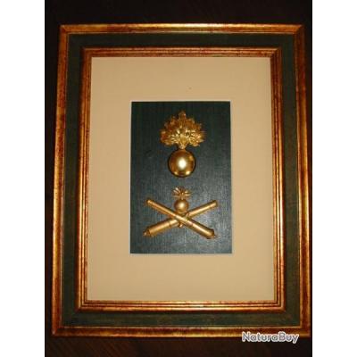Cadre Photo Napoléon Avec Aigle, Style Art Déco Doré, Bois (36x24 Cm) - Neuf