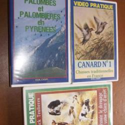 3 VHS "vidéo-pratique-ediloisir"