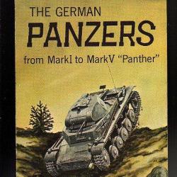 les blindés allemands du panzer I au Panzer V panther . En anglais , mark I à mark V
