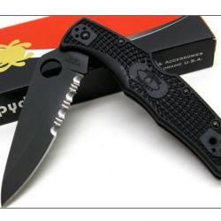 Couteau Spyderco Endura 4 / All Black sc10psbbk VG10