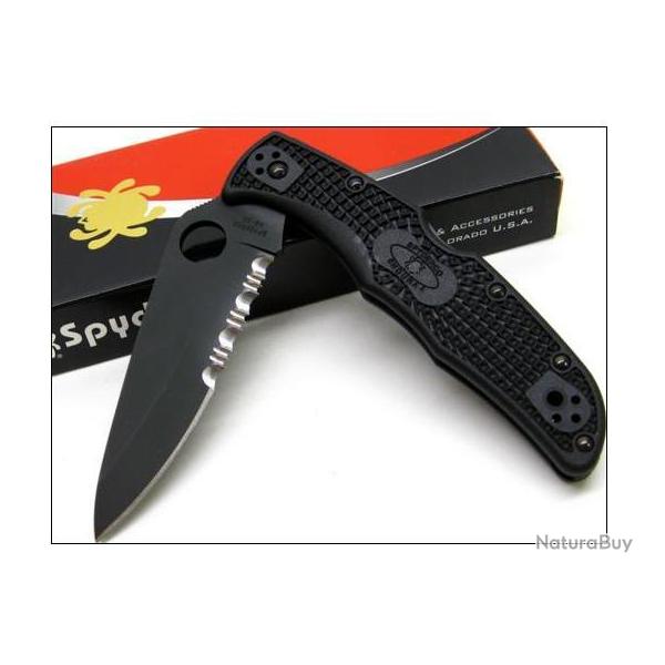 Couteau Spyderco Endura 4 / All Black sc10psbbk VG10