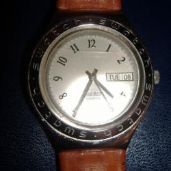 SWATCH COLLECTION MODELE 1995 IRONY STAINLESS STEEL OYSTER DATE