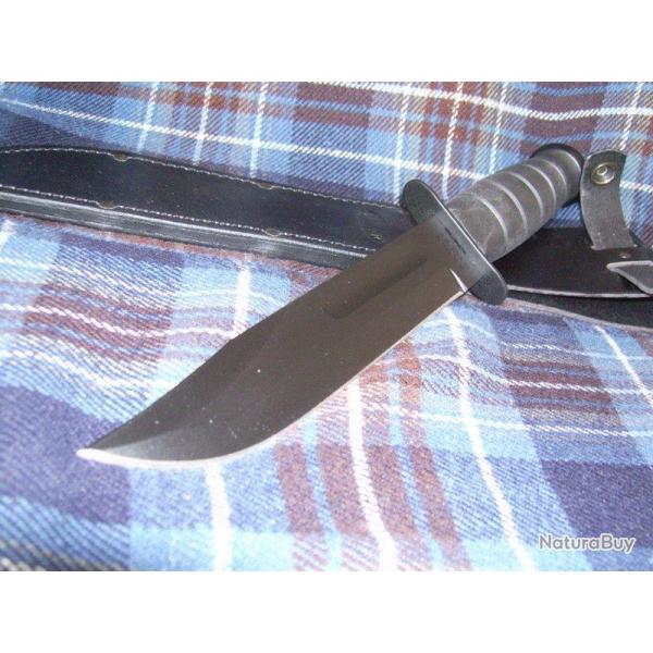 Couteau Ka-bar USA Fighting Knife Acier Carbone 1095 Manche Kraton Kabar Made In USA KA1211