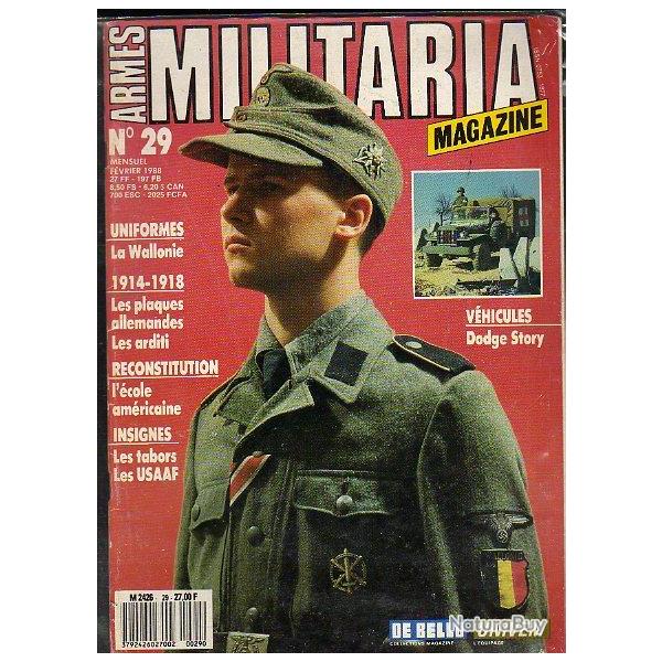 Militaria Magazine 29 puis diteur , arditi ; les goums marocains , dodge , division wallonie.