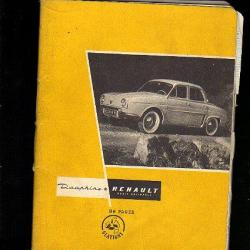 cahier de sciences1957, thème couverture dauphine renault.rare