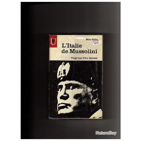 L'Italie de Mussolini.  Marabout Universit 109. Max Gallo