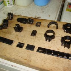 LOT MONTAGES POUR LUNETTES et POINT ROUGE, (EAW, KETTNER, WEAWER, DIVERS ARMES)