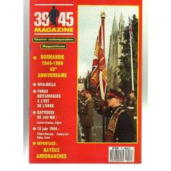 39-45 magazine n ° 41. épuisé éditeur. normandie 1944-1989 , riva bella, batterie de 340 mm