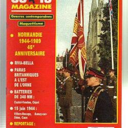 39-45 magazine n ° 41. épuisé éditeur. normandie 1944-1989 , riva bella, batterie de 340 mm