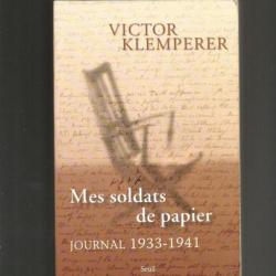 Mes soldats de papier journal 1933-1941. de viktor kemplerer , allemagne nationale-socialiste .juif