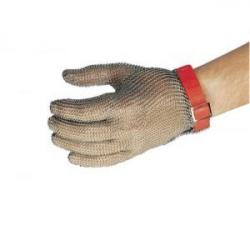 GANT DE PROTECTION COTTE DE MAILLES COURT BRACELET PLASTIQUE