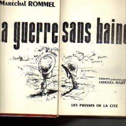 lot AFRIKAKORPS. la guerre sans haine.Maréchal Rommel et rommel et ses hommes.