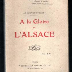 A la Gloire de l'Alsace monseigneur herscher la grande guerre