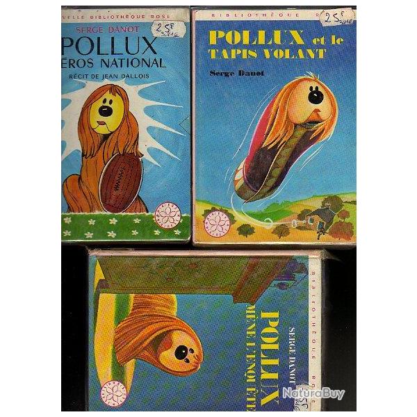 Mange enchant. Pollux. Lot de 3 bibliothque rose.